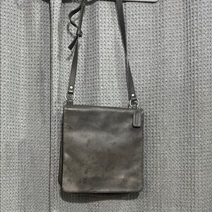 Coach Dark Gray Leather Bag
